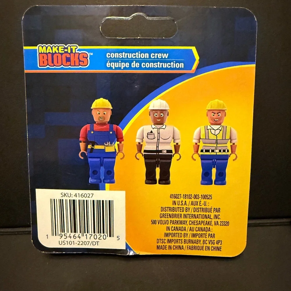 Make-It Blocks Figures Kids 15pc Multicolor NEW 5-Pack Bundle Set‎
